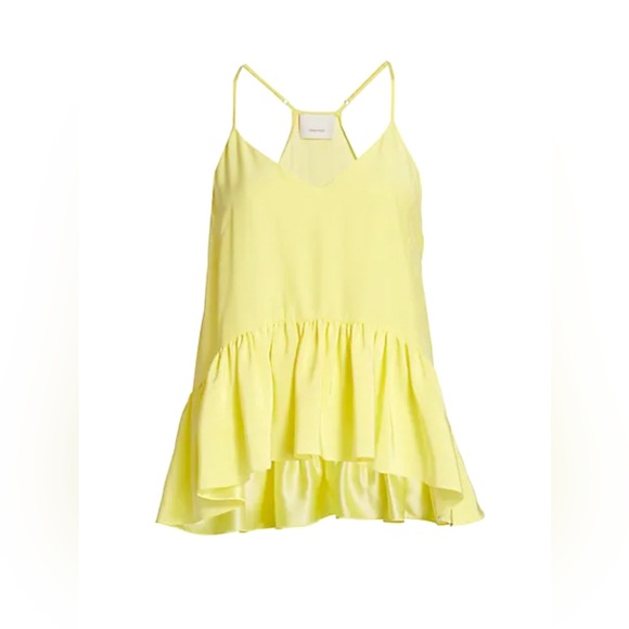 Cinq á Sept S Silk Janet Ruffle Hem Top - Picture 14 of 15